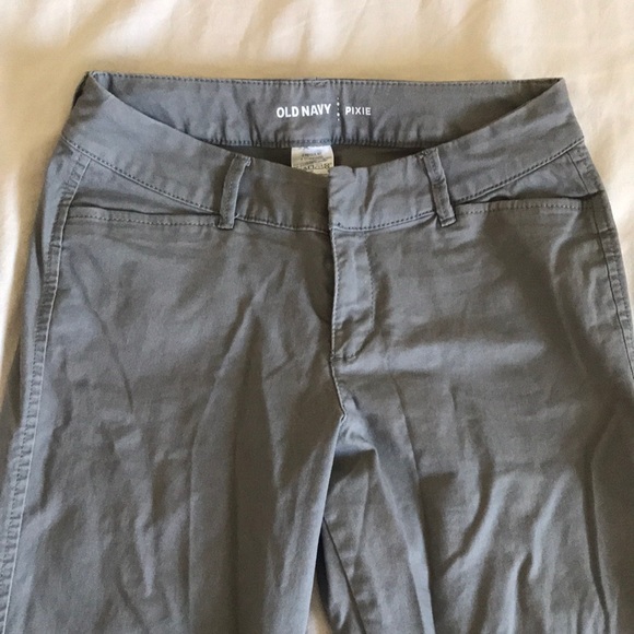 Old Navy Pixie Chinos in Light Gray - Picture 2 of 5